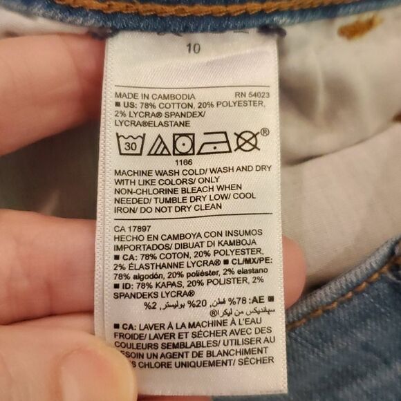 Old navy medium wash skinny jeans size 10 - Picture 2 of 7